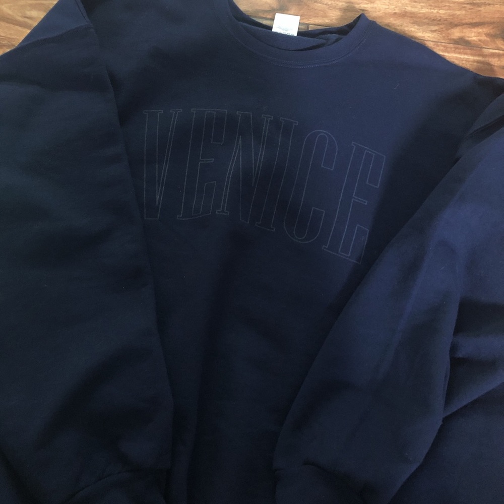 Venice reflective crew neck sweater